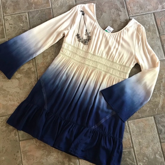Blu Pepper Dresses & Skirts - BLU PEPPER NWT $68 tie dyed baby doll dress